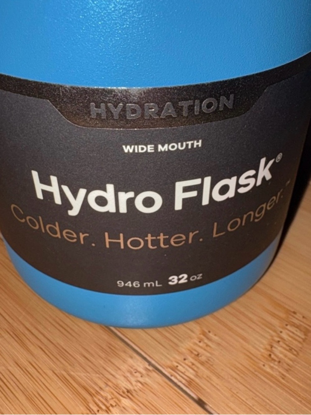 Hydro Flask 32oz Wide Mouth Water Bottle Flex Cap PACIFIC - Picture 2 of 8